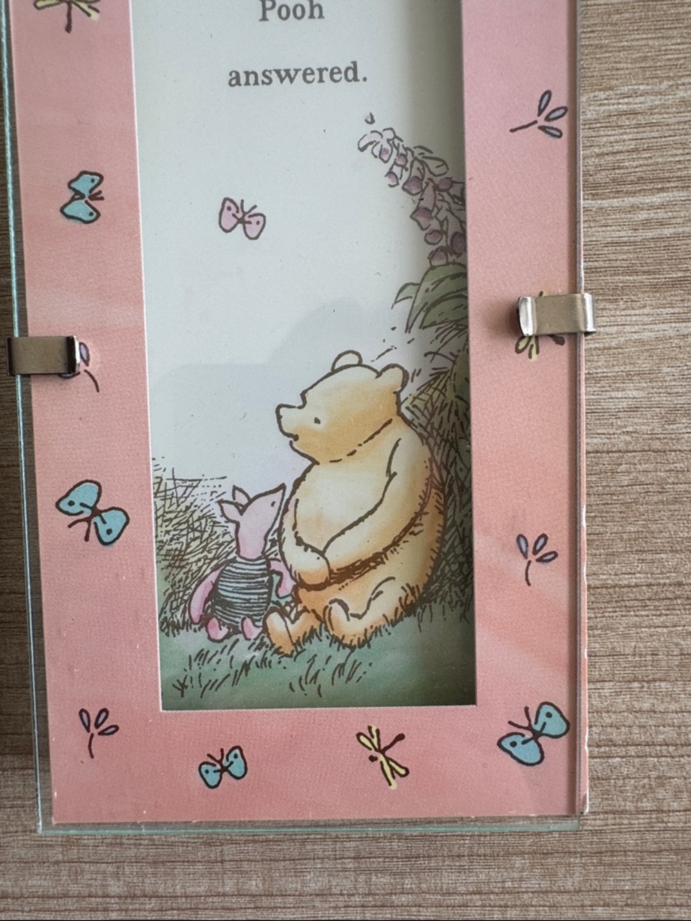Vintage Disney Classic Pooh & Piglet Bookmark Set – Quote Frame Style - Picture 10 of 12